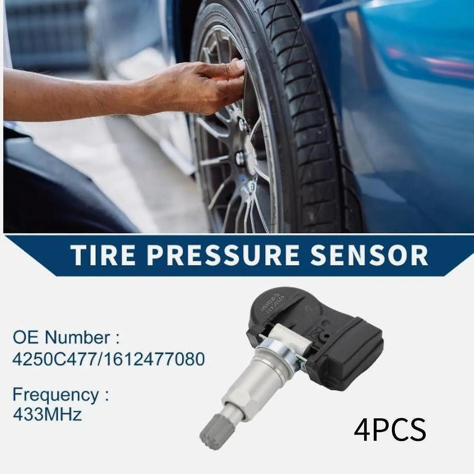 

4Pcs TPMS Sensor Supplies Simple Installation 4250C477 for Mitsubishi