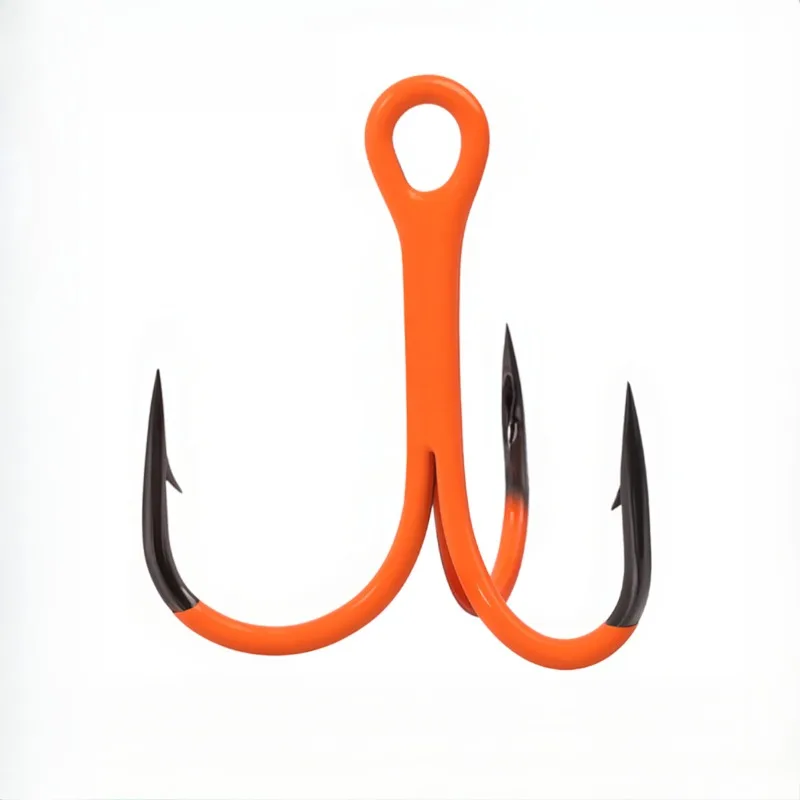 

Coated Point Treble Hooks2XStrengthen OrangeRustPrevention SuperSharp JiggingFishing Hook Bass SeaSaltwater High Carbon Fishhook