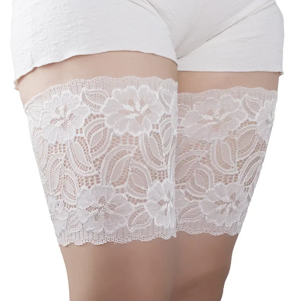    Bandas antirozaduras para el muslo, elásticas interiores antideslizantes de verano para mujer, tiras transpirables antifricción de encaje Sexy, bandas para piernas a la moda, regalos