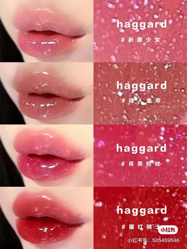 Haggard Zepter Double Ended Lip Glasur Spiegel Wassernebel Lip gloss matten Lippenstift feuchtigkeit spendend seltene Make-up Schönheit Frauen Make-up