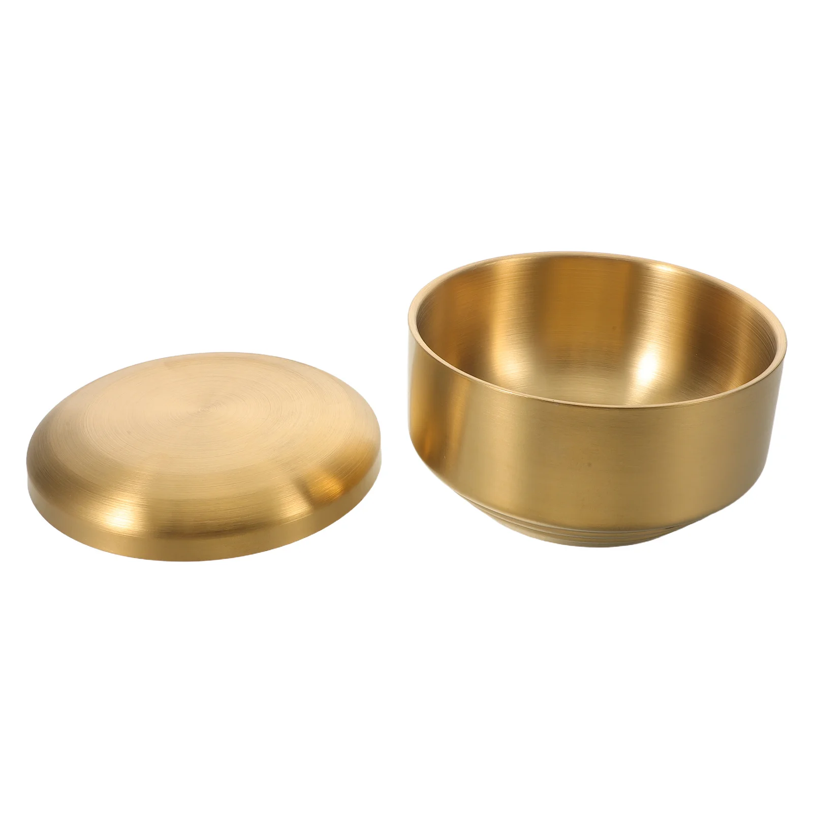 

Shaving Soap Bowl Stainless Steel Double Layer Heat Retention Travel Shave Cream Dish Elegant Design Shaving Mug for Men