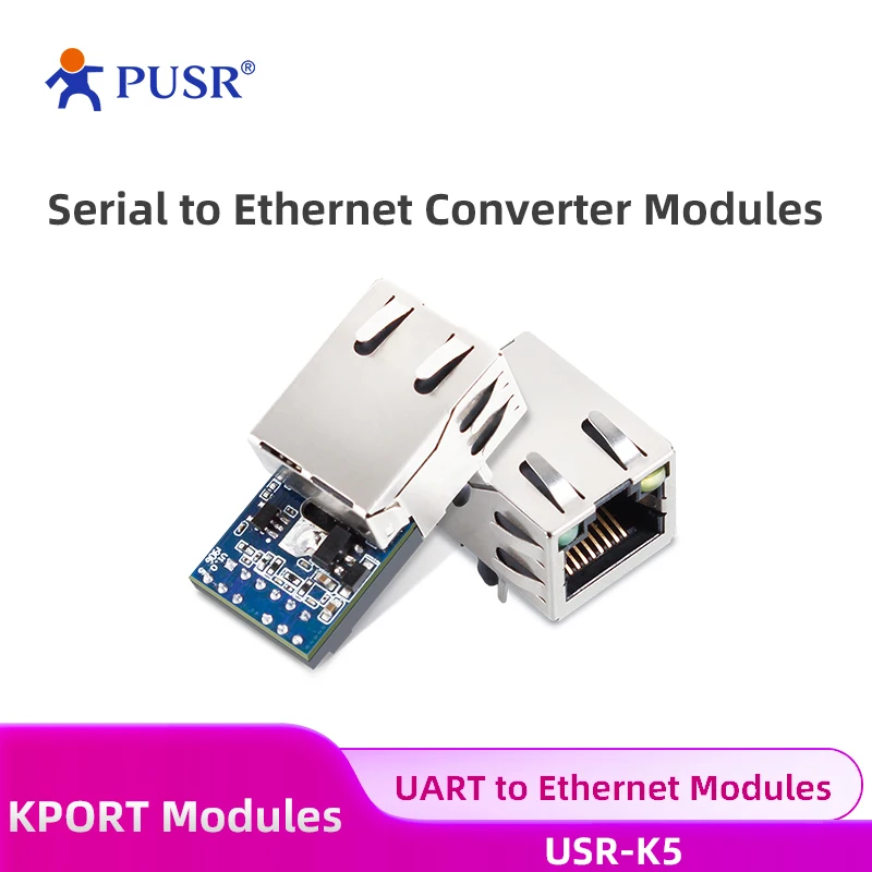 

(Цена за 4 шт.) PUSR недорогие модули преобразователя серийного в Ethernet малого размера TCP/UDP USR-K5