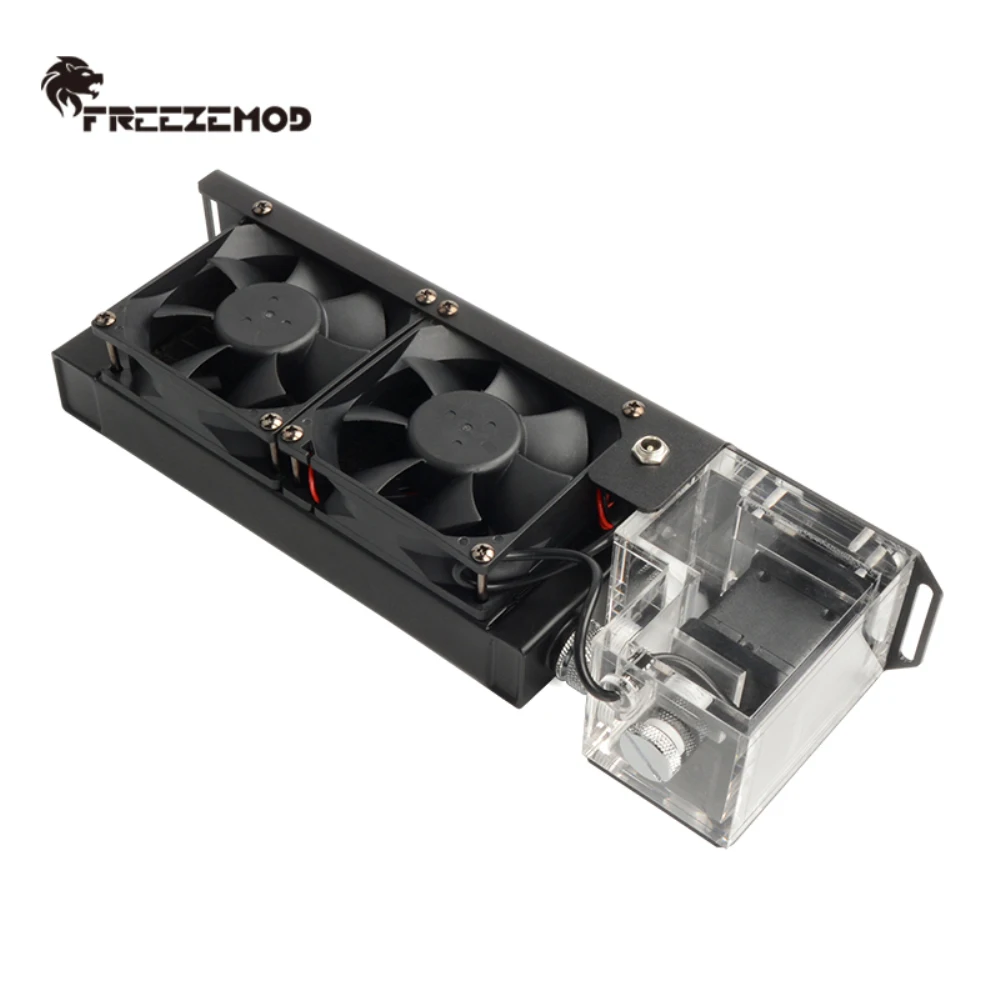 

FREEZEMOD Mini Water-cooled Heat Dissipation Module 160mm Radiator 2000RPM 8cm Double Fan AIO Module SLMZ-Z-T