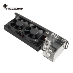 FREEZEMOD Mini Water-cooled Heat Dissipation Module 160mm Radiator 2000RPM 8cm Double Fan AIO Module SLMZ-Z-T