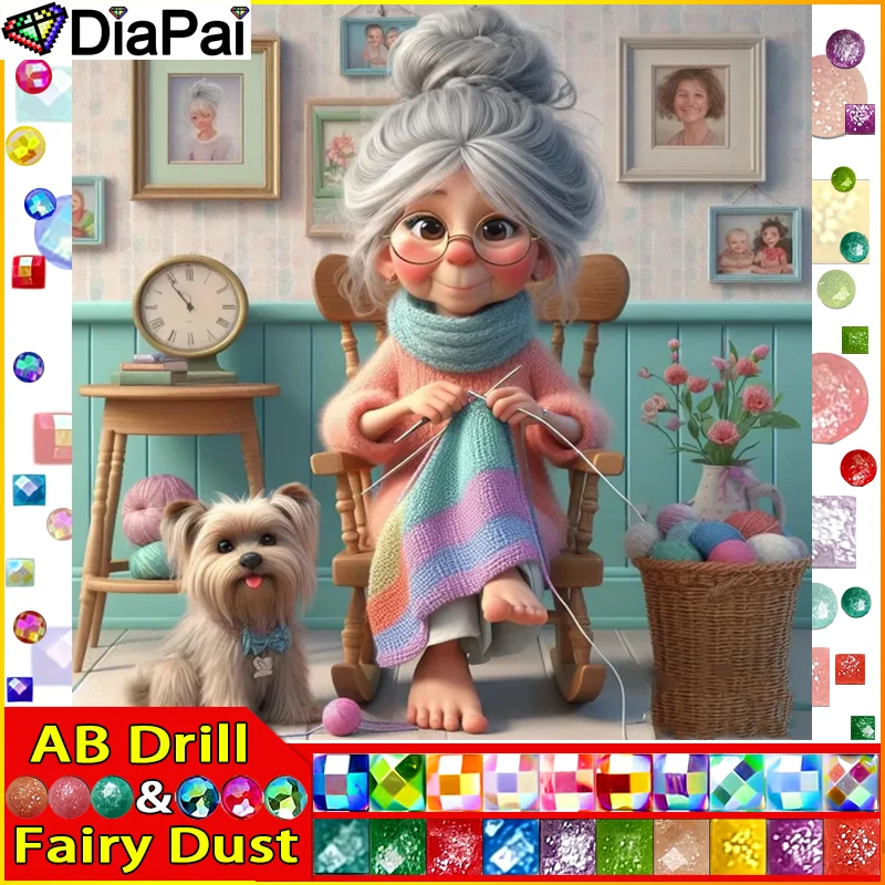 DIAPAI peri toz AB DIY 5D elmas boyama