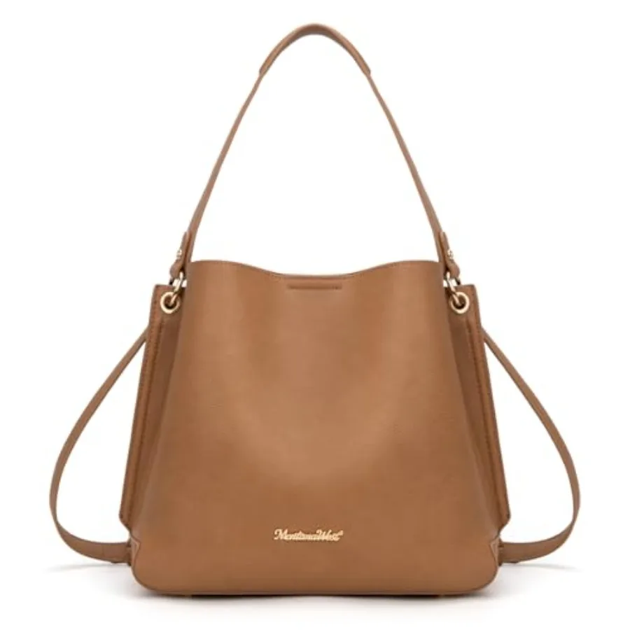 

Montana West Medium Hobo Purse for Women Bucket Shoulder Bag with Crossbody Strap