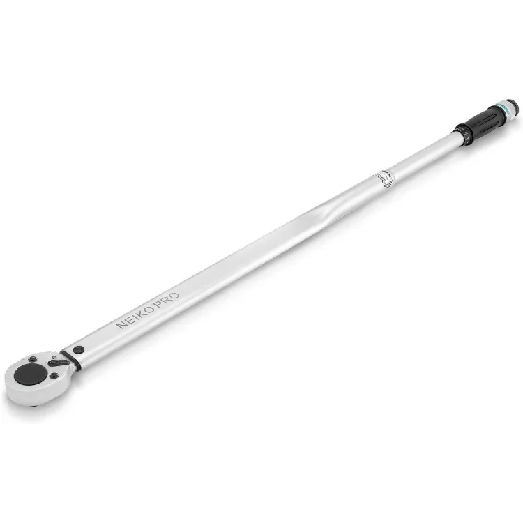 3/4-Inch-Drive Adjustable SAE Torque Wrench with Torque Click Settings of 100–700 Foot-Pound, Made with CrV Steel, 48-Inch