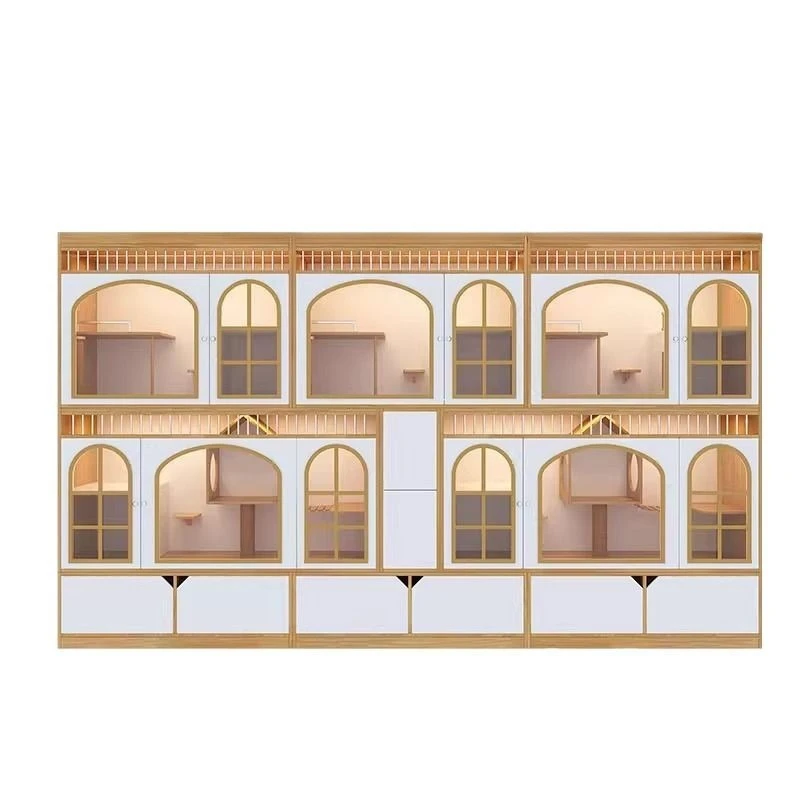 Cat Villa Breeding Luxury Multi-layer Cat Cage Pet Shop Cat Display Cabinet