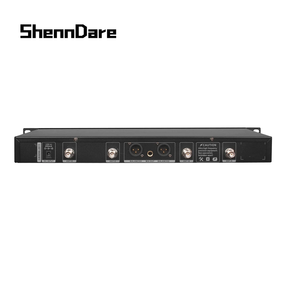 SHENNDARE 2-Channel True Diversity Wireless Microphone Professional Stage Performance KTV Church Speech Digital Pilot System