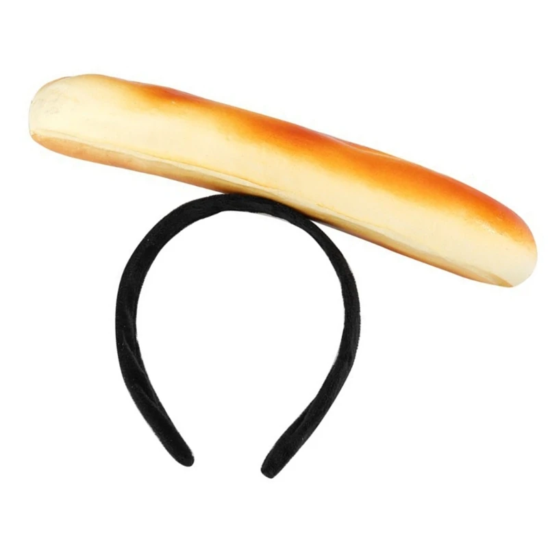 Novelty Burgers Sandwich Headbands Creative Food Shape Hair Hoop Adjustable Hair Accessory for Parties Dropship