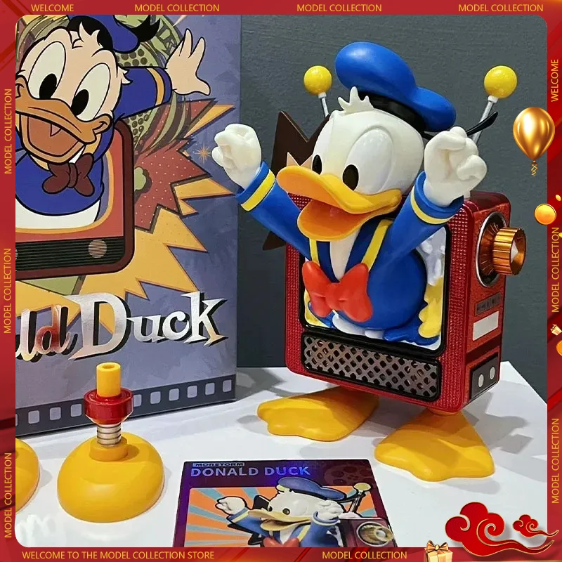 

Disney Genuine Tv Donald Duck Magnetic Refrigerator Fashion Art Ornaments 15cm Pvc Figure Children's Birthday Gifts