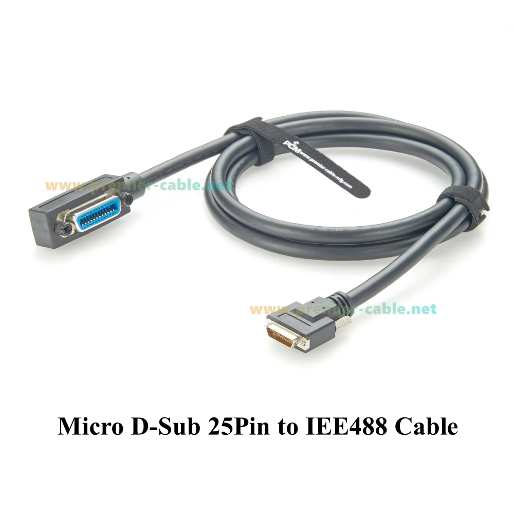 كابل Micro D-Sub 25Pin أنثى إلى GPIB GPIB IEE488 كابل Micro DB25 لـ PZ2100A متوافق مع Keysight PX0114A، PX0110A، Y1260A