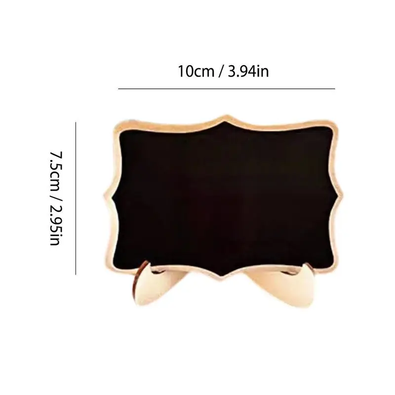 Mini pizarra de madera para 20 piezas, tablero de mensajes, letreros para bodas, fiestas de cumpleaños, número de mesa