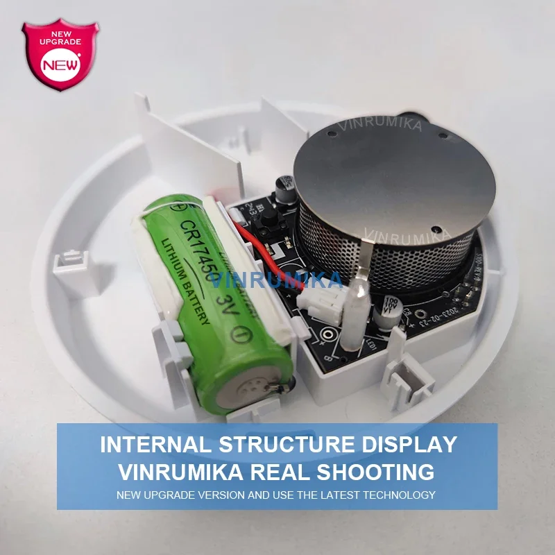 WiFi 투야 스마트 연기 감지기, 10년 리튬 배터리 내장, 거실, 주방, 상점 화재 검사 경보 센서