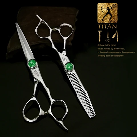 Titan Professional Cabeleireiro Tesoura, corte do cabelo e desbaste Styling Ferramenta, Barber Shear, 6"