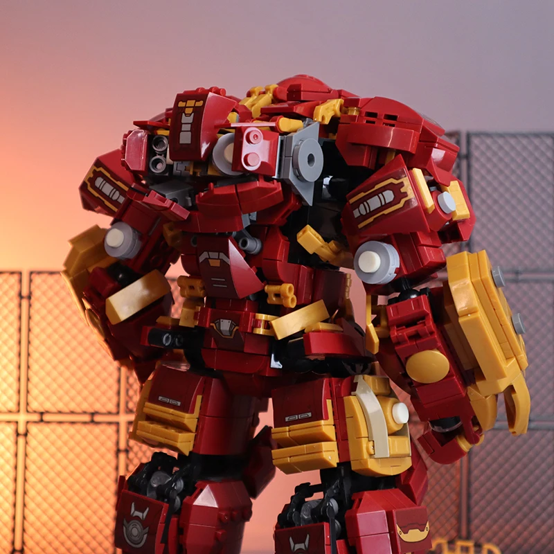 Blocs de construction de super-héros MOC, 2000 + pièces, briques Iron Man, figurines d'ornement Marvel, jouets DIY, cadeaux de noël pour enfants garçons adultes