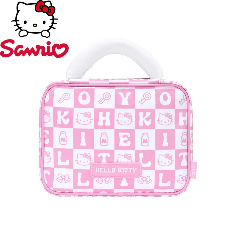 

Hellokitty New Compartment Storage Bag, Fashionable and High-quality Women's Makeup Bag, Cartoon Women's Handheld Storage Bag