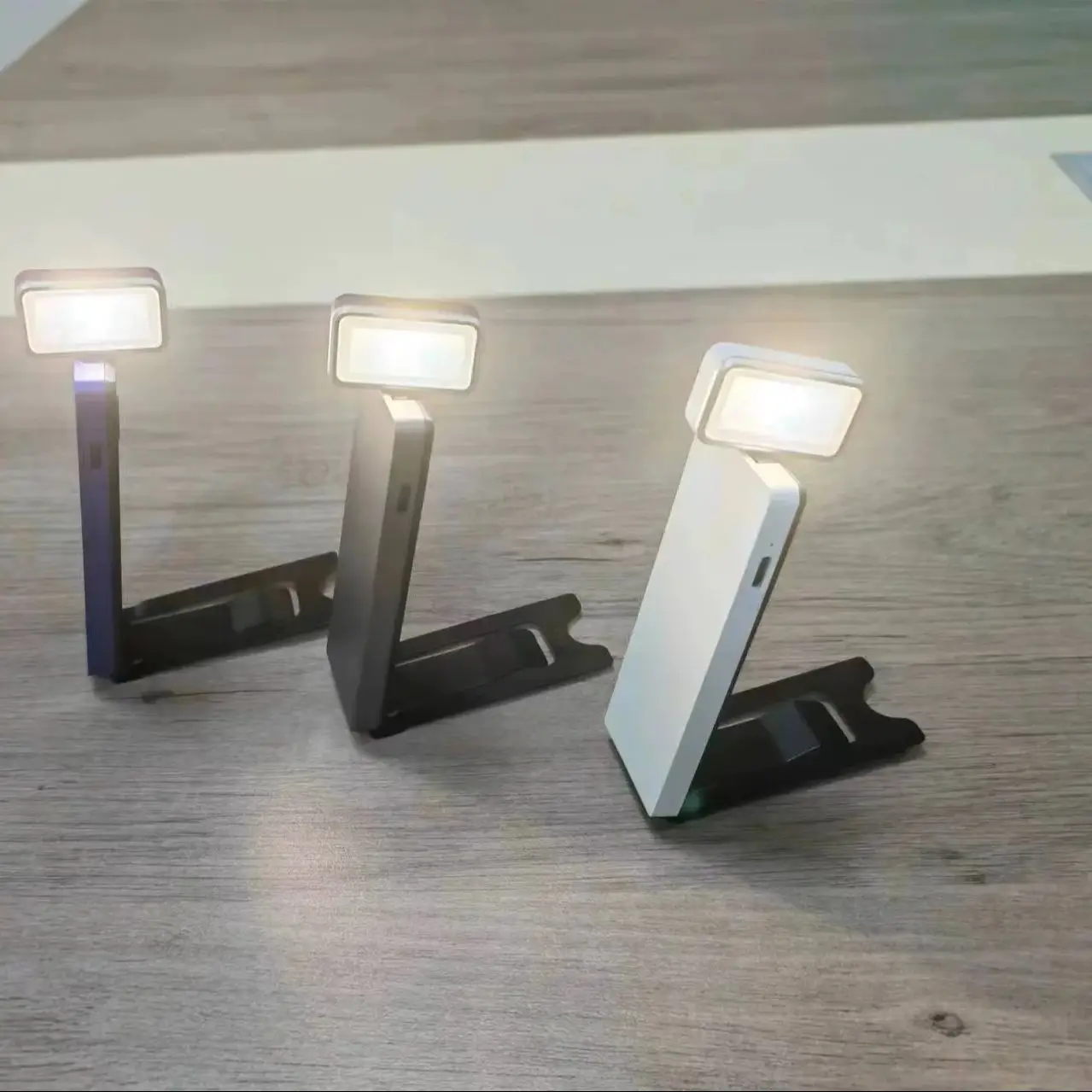 LED مشبك قابل لإعادة الشحن على كتاب ضوء 3 ألوان 5 سطوع السرير القراءة ليلة ضوء حماية العين المرجعية مصباح كتاب صغير مصباح #3