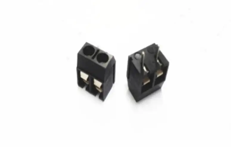 20PCS/LOT KF301-2P KF301-5.0-2P KF301 Screw 2Pin 5.0mm Straight Pin PCB Screw Block black