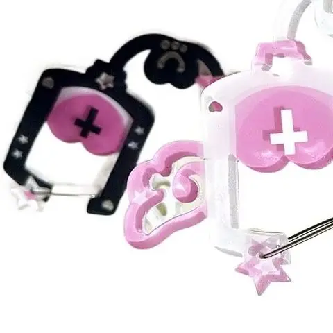 

Kawaii брелок для ключей, сумка, подвески, акриловая подвеска, украшение, карабин, подвеска на рюкзак, украшение для книги, подарки