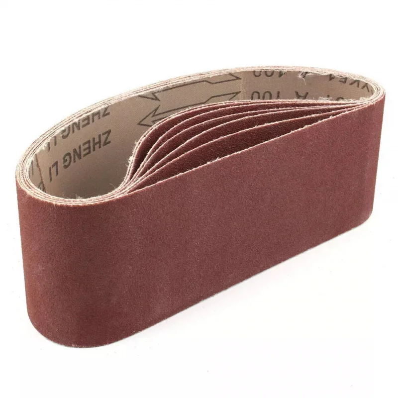 160pcs-carton 100 x 560mm Butt Joint Aluminum Oxide Sanding Belts 40 60 80 100 120 180 240 400Grit Abrasive Belt