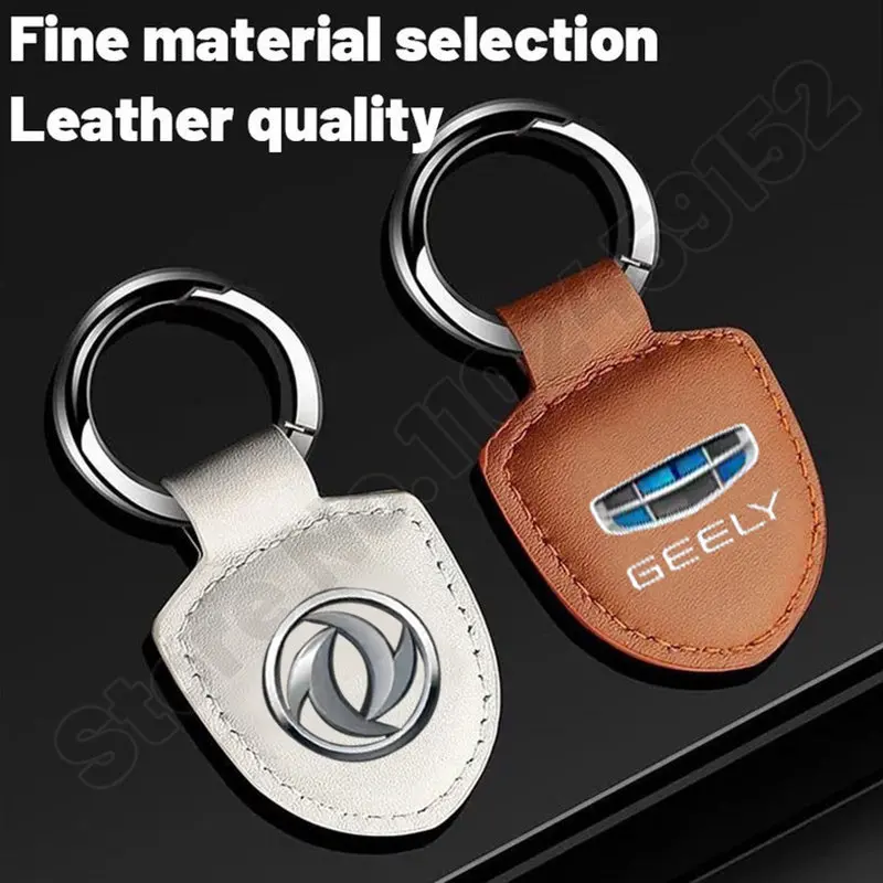 High quality lambskin For Subaru keychain car motorcycle key holder Fashion Men Women Creative Keyring Forester Impreza Legacy