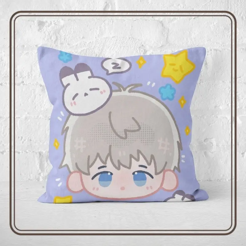 

New Love and Deepspace Game Anime Cos Xavier Caleb Sylus Zayne Rafayel 2025 Unisex Q Edition Print Plush Cushion Pillow Gift