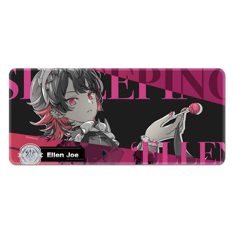 Zenless Zone Zero Ellen Joe ZZZ Anime Figures Cartoon Keyboard Pad Desk Mat PC Gamer Large Mouse Pad Gaming Room Decor Gifts