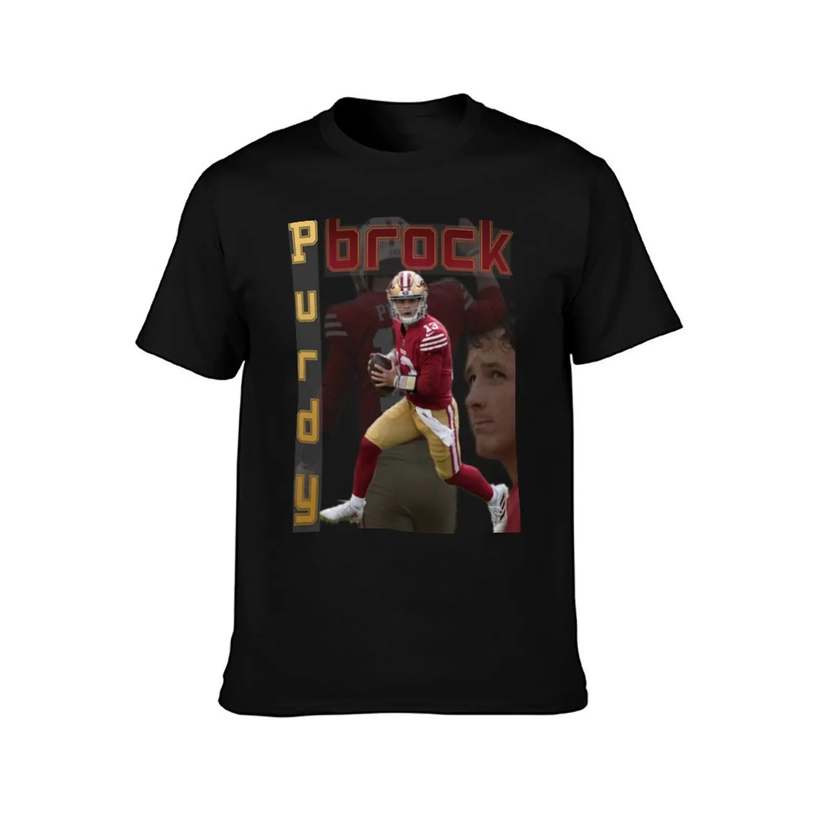 Brock Purdy 13 T-Shirt, Summer Casual Cotton Tee, Oversized Streetwear Tops, Vintage Graphic Print, Loose Fit Short Sleeve