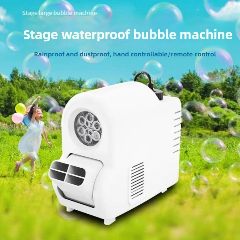 

New Waterproof Bubble Machine, Large Automatic Children Wedding Bubble Machine, Stage Special, Outdoor Plug-in
