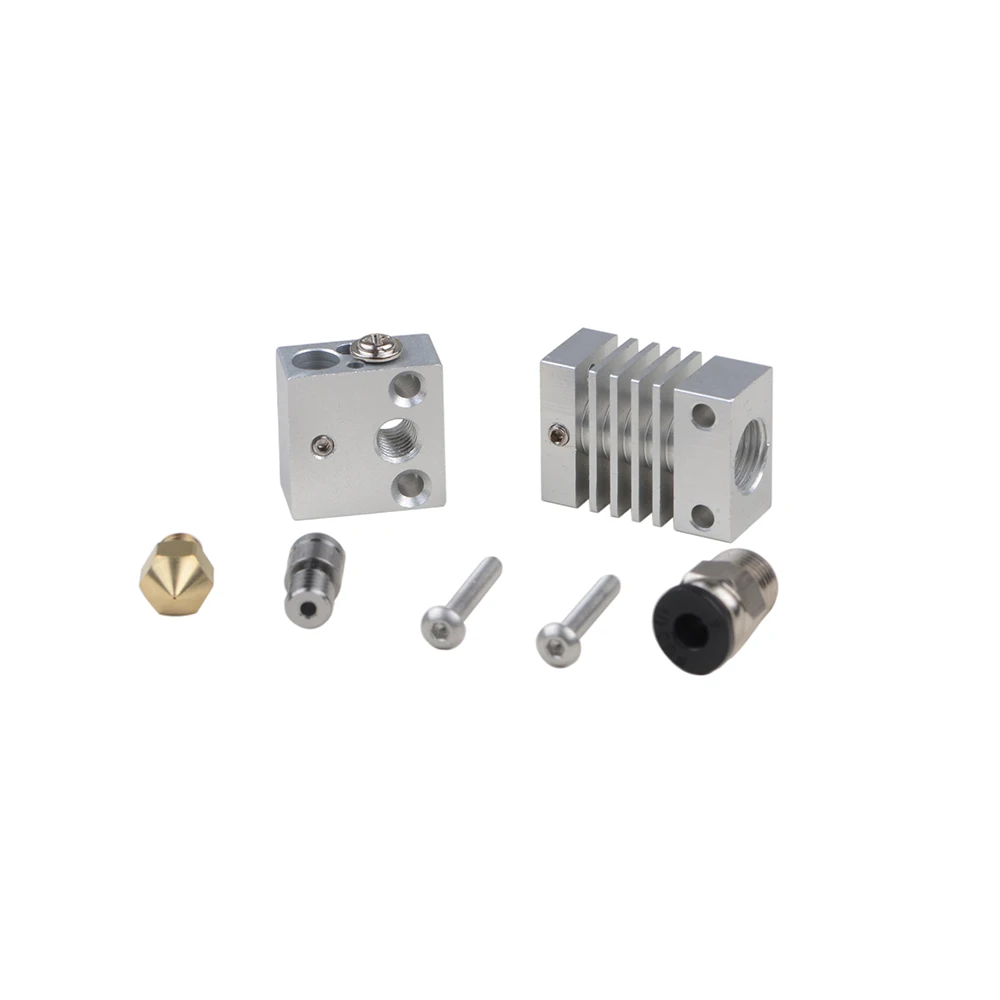 3D Printer Accessories CR10 Remote Nozzle Heating Head Print Head Extruder Extrusion Head Heating Block Nozzle Integrated