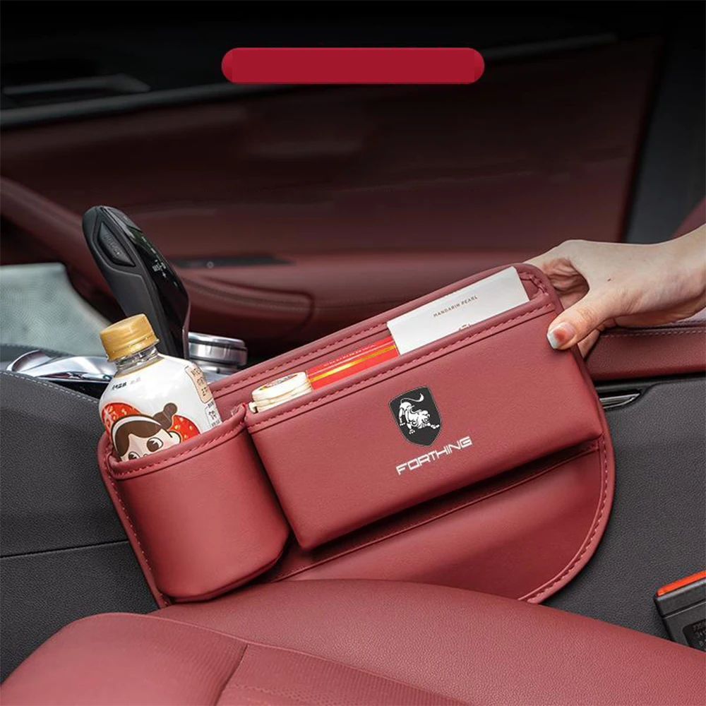 For FORTHING T5 EVO 2021 2022 2023 2024 2025 Car Central Console Seat Slit Storage Box paper bag Organizer Storage Knapsack Trim