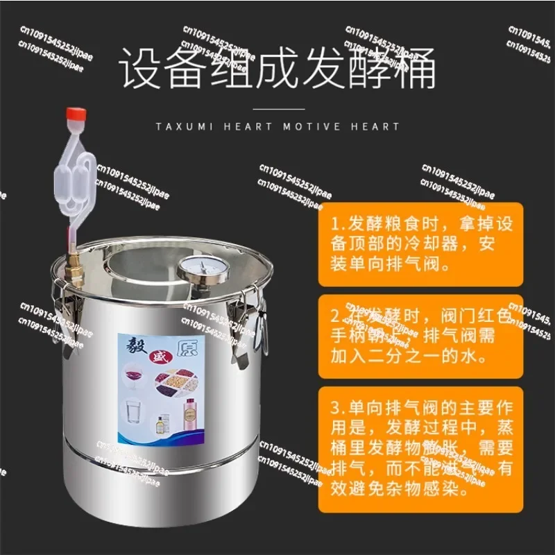 Stainless Steel Moonshine Still 10L Water Alcohol Distiller Brewing Equipment Home Brew Water Brandy Wine Making Kit