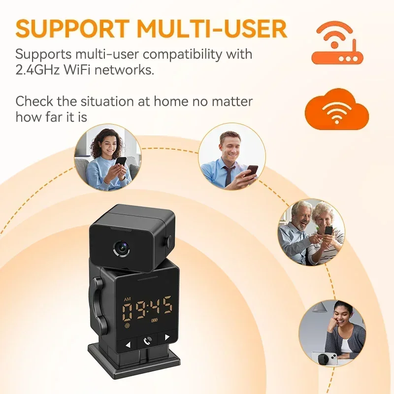 Tuya Indoor Home Baby Monitor Cam Smart Life 5MP WiFi Security Camera Built-In Battery 2 Way Audio Wireless Surveillance Camera