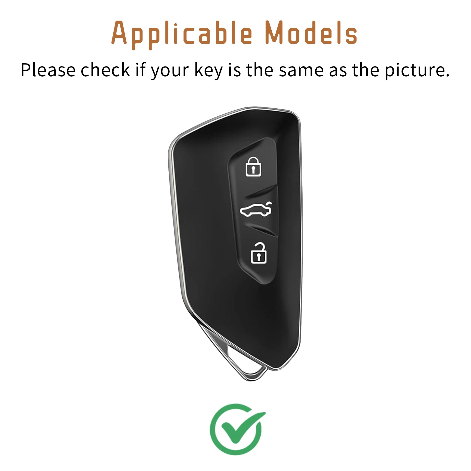 Custodia chiave per auto in TPU moda per VW Volkseagen Golf 8 MK8 ID.3 ID.4 Cupra Skoda Octavia A8 SEAT Leon MK4 Formentor Tarraco Copertura chiave