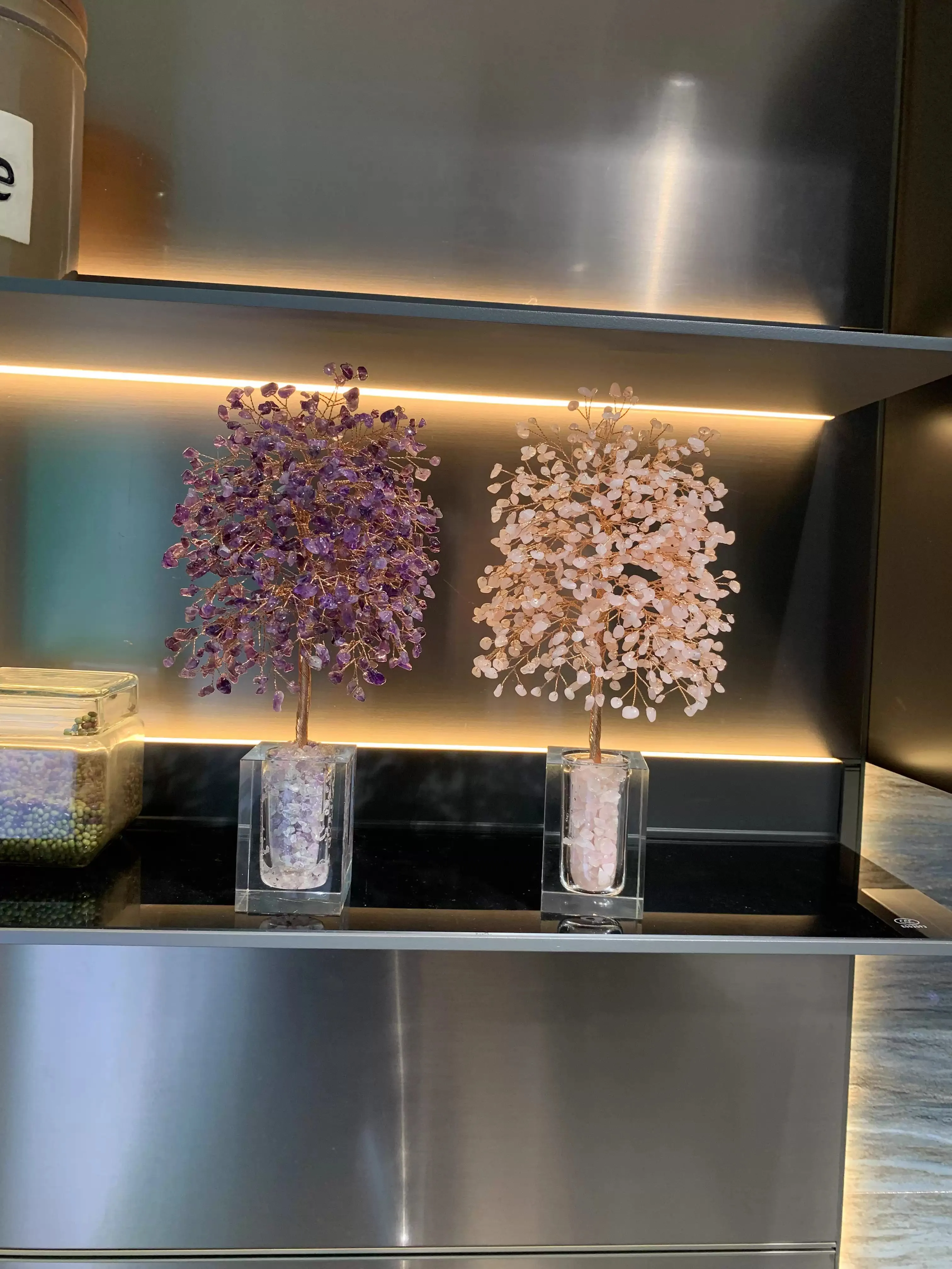 

1 шт. Натуральный кристаллический гравий, образец камня, Фэн-шуй, денежное дерево, бутылка-талисман, настольное украшение для гадания и домашнего декора