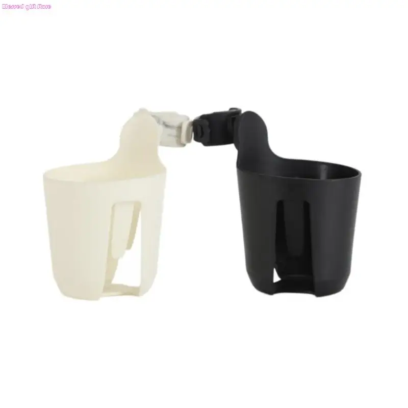 

D0JC Secure Pushchair Cup Mount Safe PP Cup Holder Large Storage Compartment for Baby Bottles or Parent Drinks