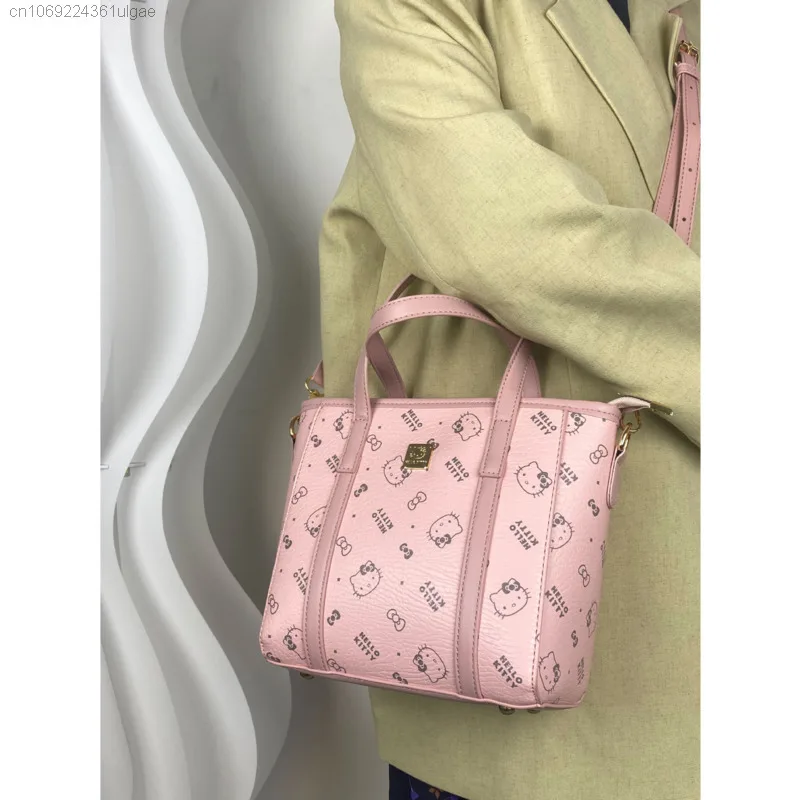 Sanrio Hello Kitty damska śliczna modna torebka Crossbody torba nowa niszowa wszechstronna pojedyncza torba na ramię wersja koreańska torba na ramię