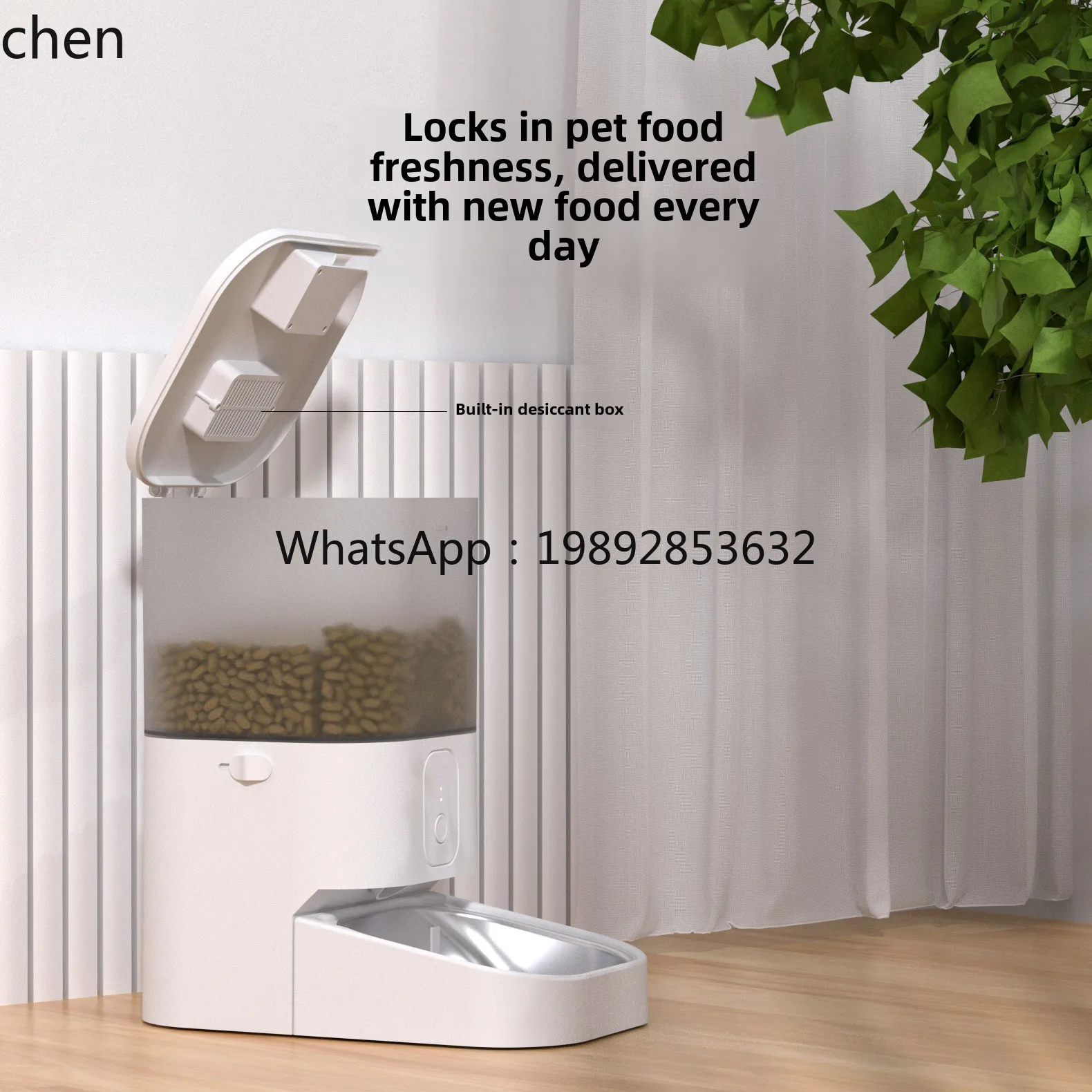 CB1   timed dosing feeder i visual interaction remote control cat and dog feeder