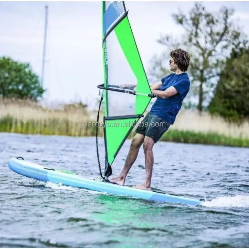 Direct Sale 10ft Kitesurfing Stand Up Board All Round Wind Inflatable Paddle Board Air Water Sports Windsurfing Board with Sail