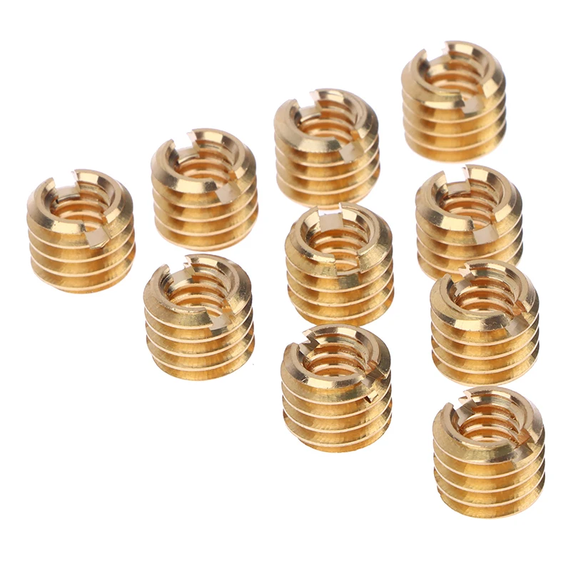 10 Pcs 1/4 Inch To 3/8 Inch Convert Screw Standard Adapter Reducer Bushing Converter For DSLR Camera Camcorder Tripod Monopod