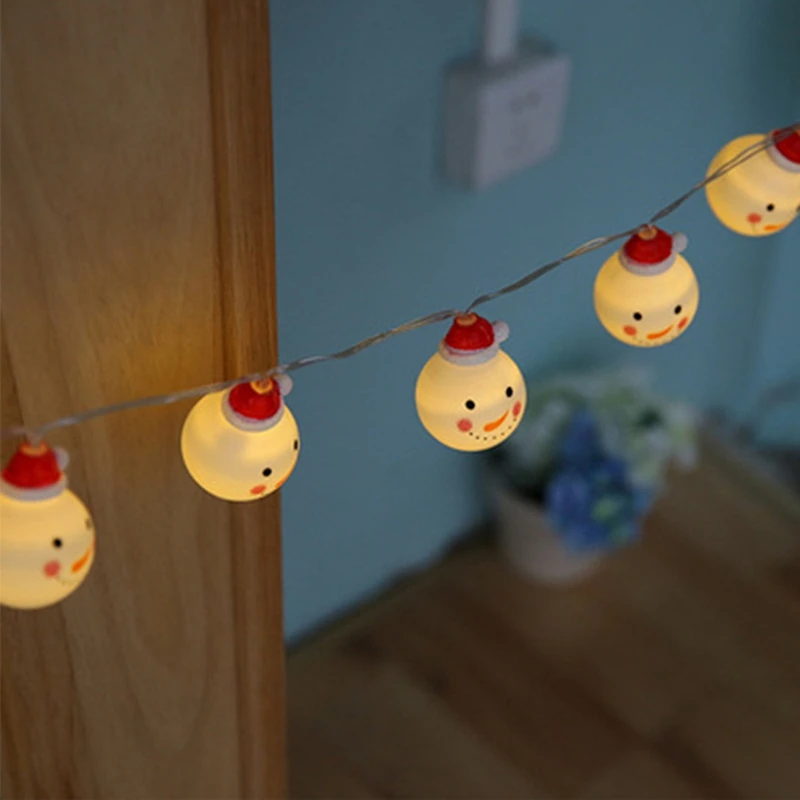 หลอดไฟประดับแบบสายหิมะ LED กลางแจ้งสำหรับตกแต่งสวนคริสต์มาสสำหรับตกแต่งไฟวันหยุดโคมไฟของตกแต่งงานแต่งงาน1.5เมตร10โคมไฟทนทาน