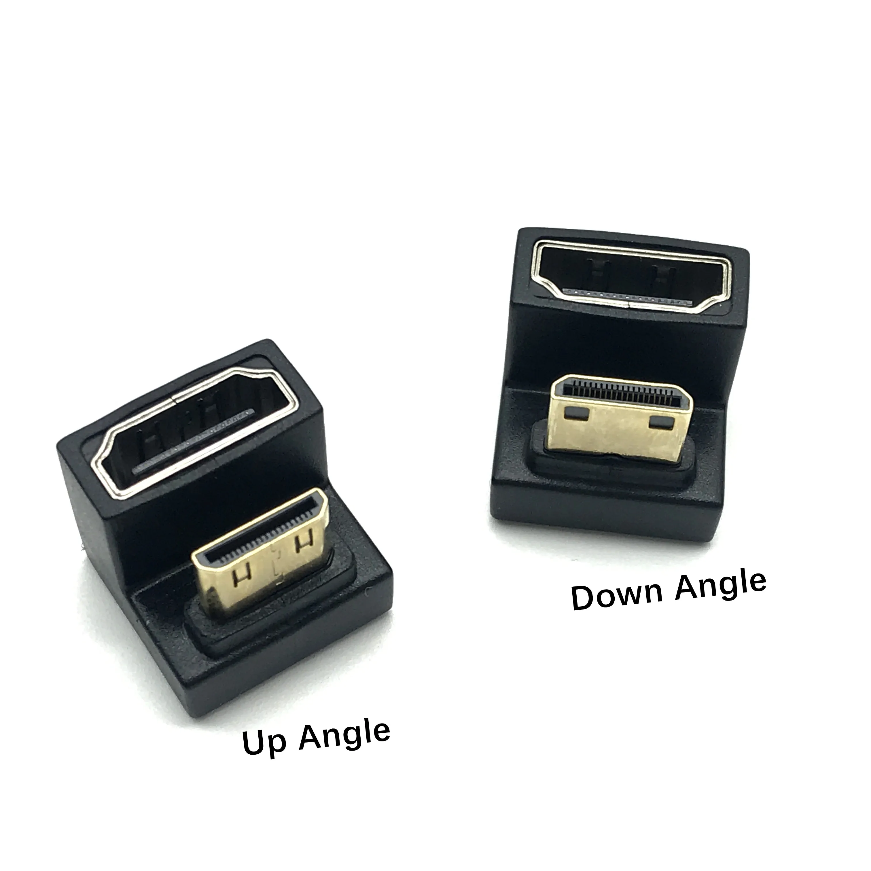 角度付きミニコンバーター360 °,ミニHDオス-HDMI,互換性2.1v,メス拡張4k 8k 60hzアダプター