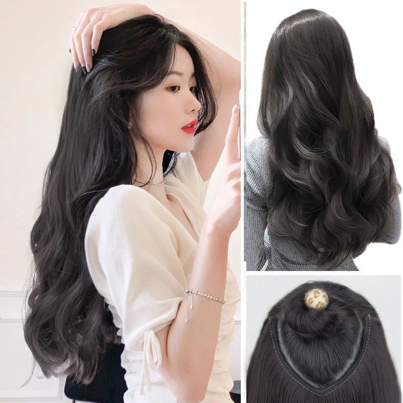 New Fashion Long U Part 4 Clips Invisible Hair Extension Synthetic Hairpieces For Women