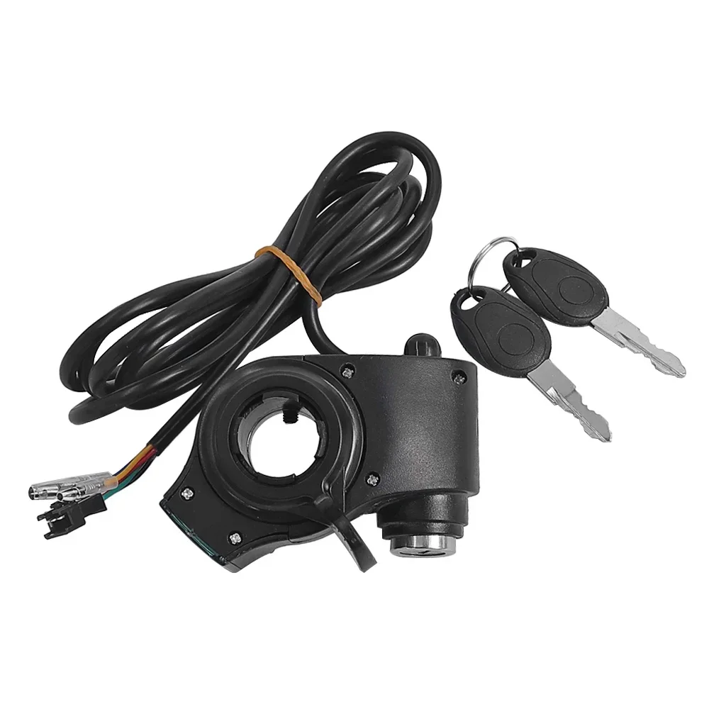 Electric Bicycle LCD Display Switch Power With Key Lock For Electric Scooter Thumb Throttle Voltmeter Digital Voltage Parts