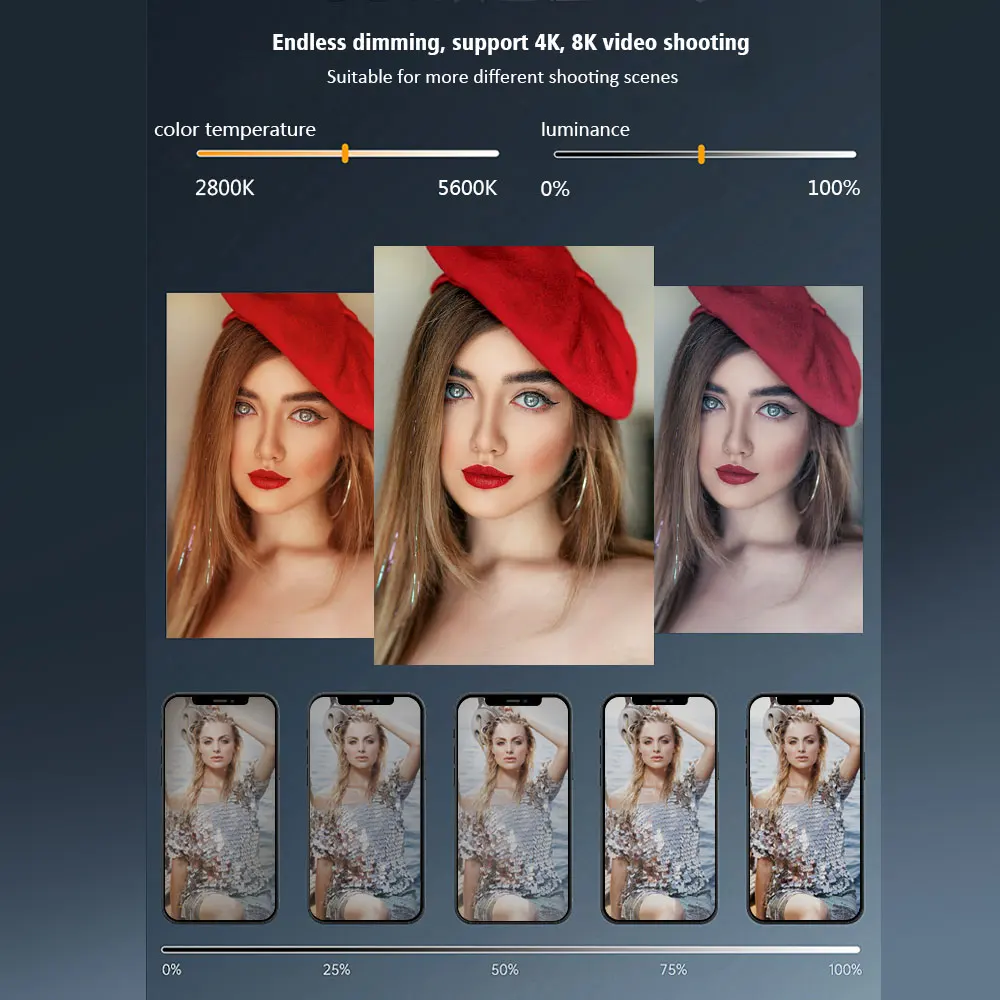 Mcoplus-ミニLEDビデオライト,リモコン付き,プロの写真ランプ,cobビデオライト,bicolor,2800k-6800k,60w