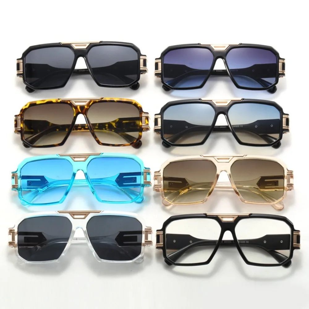 

Retro Square Full Frame Sunglasses Large Frame Street Style Retro HD Sunglasses PC Oversized Anti-UV Glasses Summer