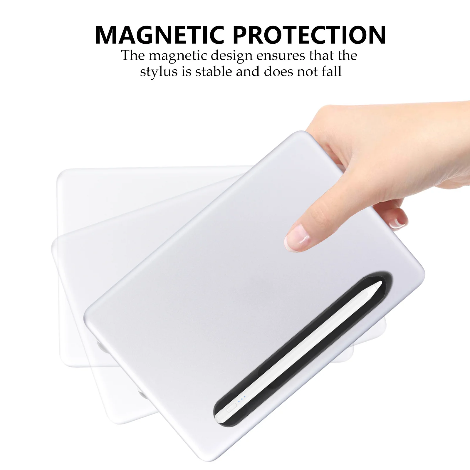 

Stylus Pen Holder Compatible Pencil 1 2 Silicone Touch Pen Slot Magnetic Anti-Lost Case High Durability Stylus Holder