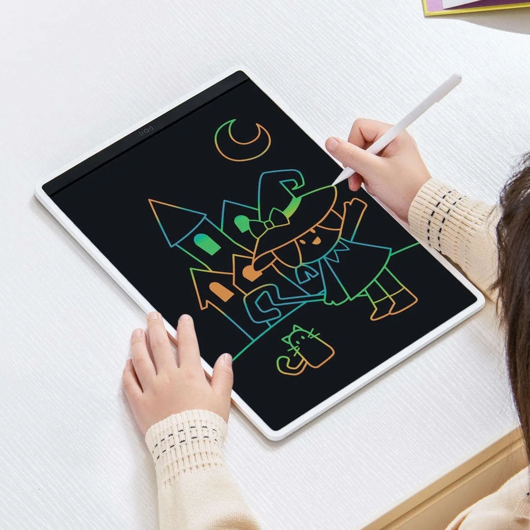 XIAOMI Mijia LCD Blackboard Color Version 10/13.5inch Coloured Handwriting No Dust and Ink Draw Study Message Board for Children