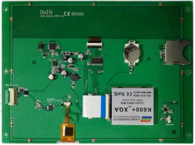 DWIN DGUS Serial HMI Screen DMT10768T097_07WT 9.7 Inch Capacitive Touch Display, Support Audio Voice Playback Industrial TFT LCD